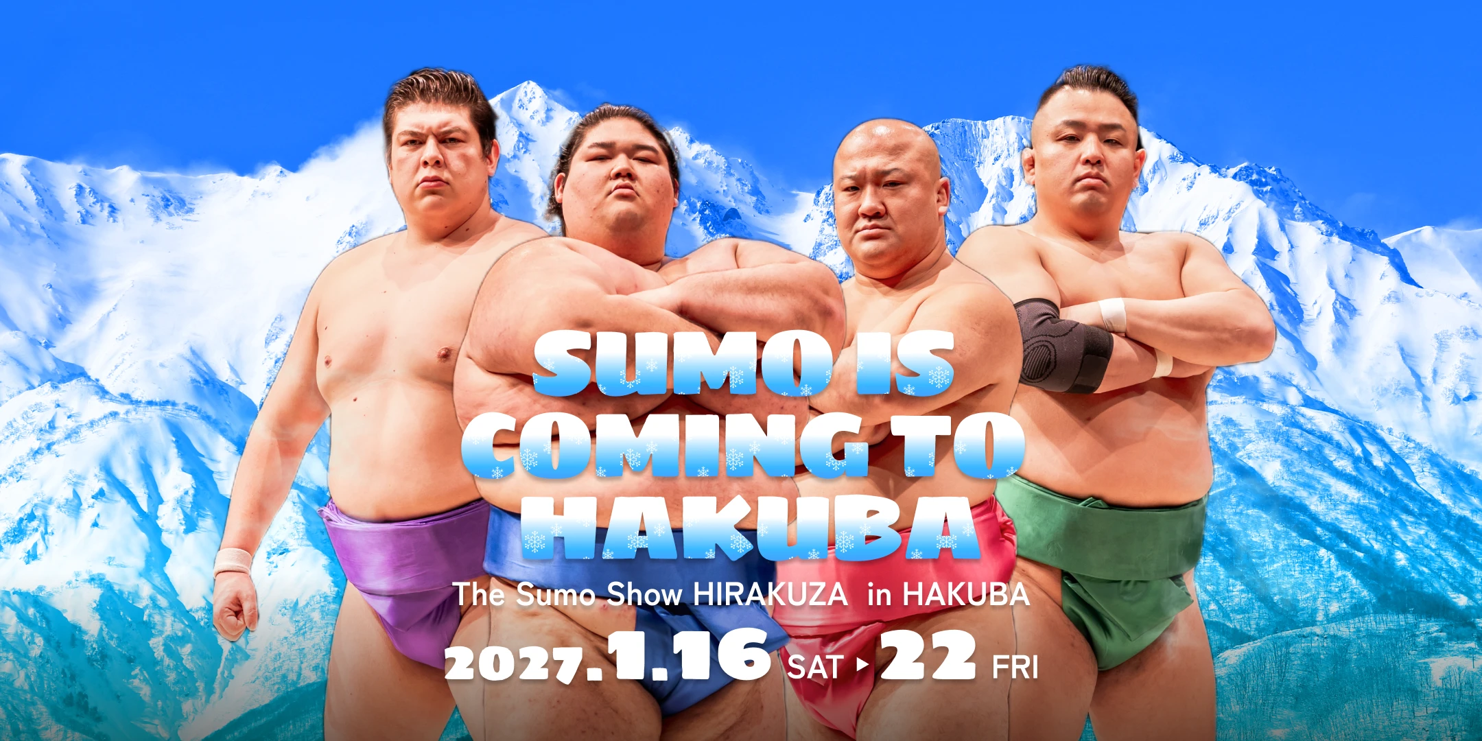 SUMO IS COMING TO HAKUBA 2027.1.16SAT ～ 22FRI
